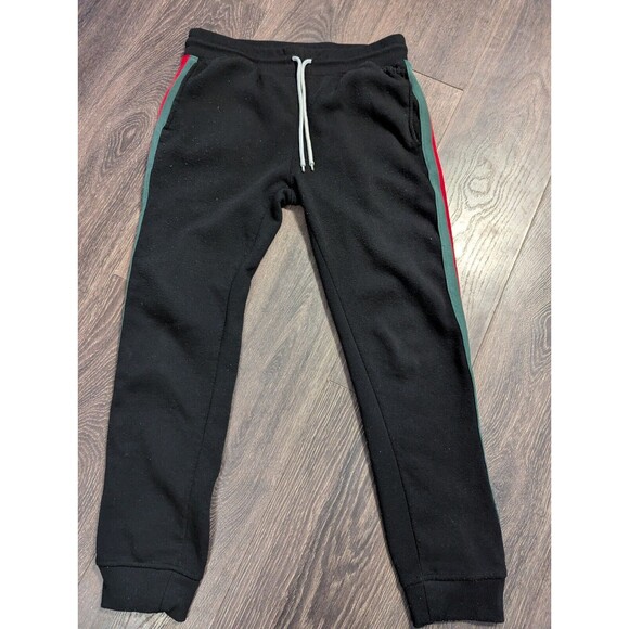 Southpole Sweatpants Mens M Black Pull On Stretch Drawstring Joggers Casual Y2K - Picture 1 of 5